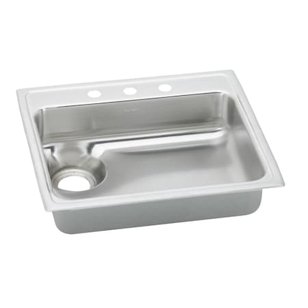 Elkay Lustertone Lustertone Stainless Steel Single Bowl Top Mount Quick-Clip Sink LWRQ2522R2
